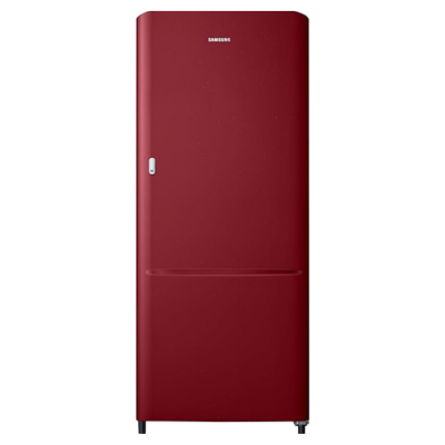 Samsung 183 L, 2 Star, Digital Inverter, Direct-Cool Single Door Refrigerator (RR20C11C2RH/HL, Scarlet Red, 2023 Model)