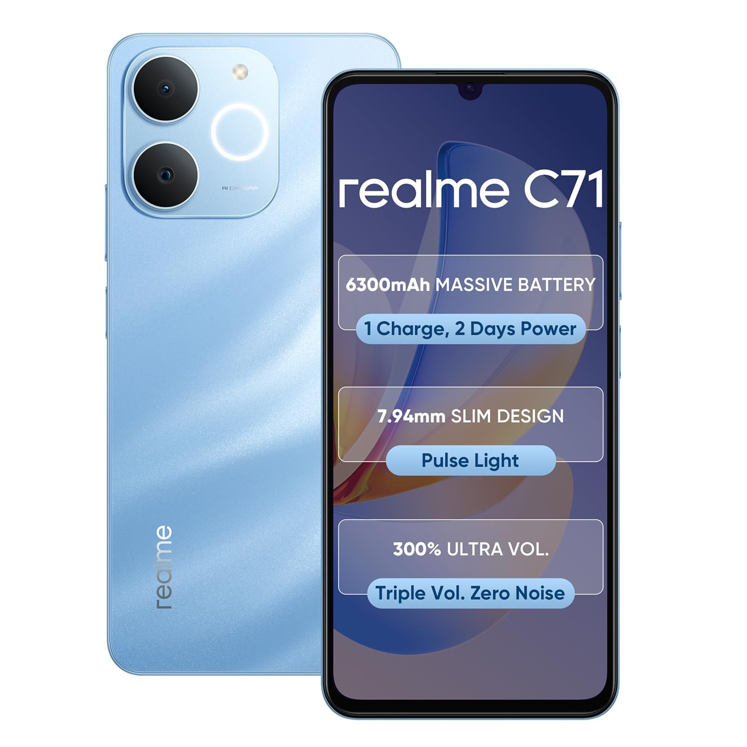 REALME C71 (4+64 BLACK, BLUE )