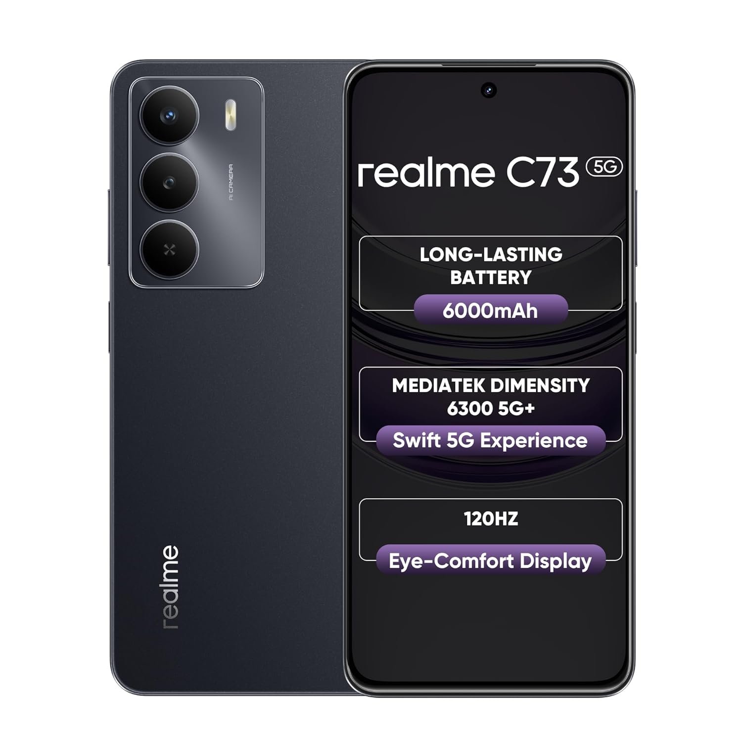 REALME C73 5G (4+128 GREEN /BLACK )