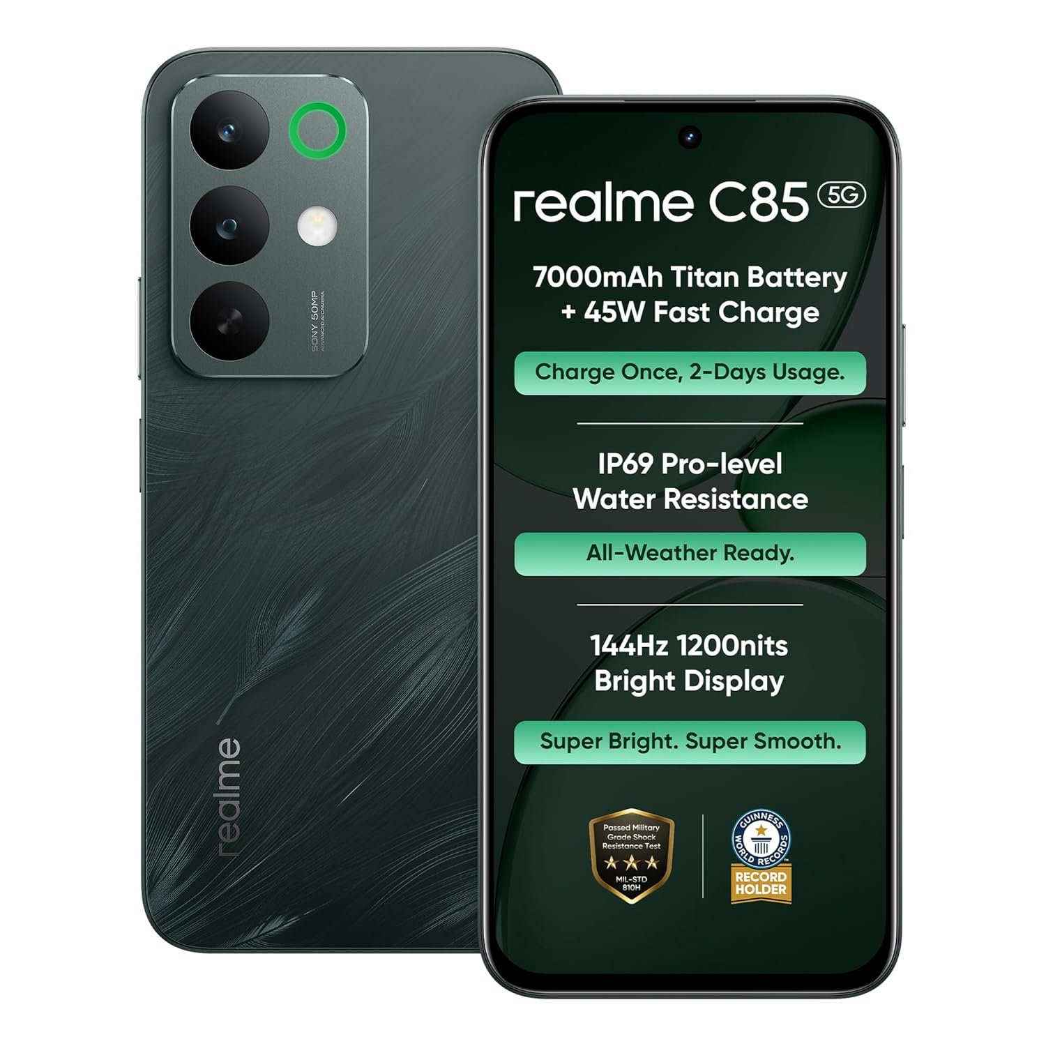 REALME C85 5G ( 4+128 PURPLE,GREEN )