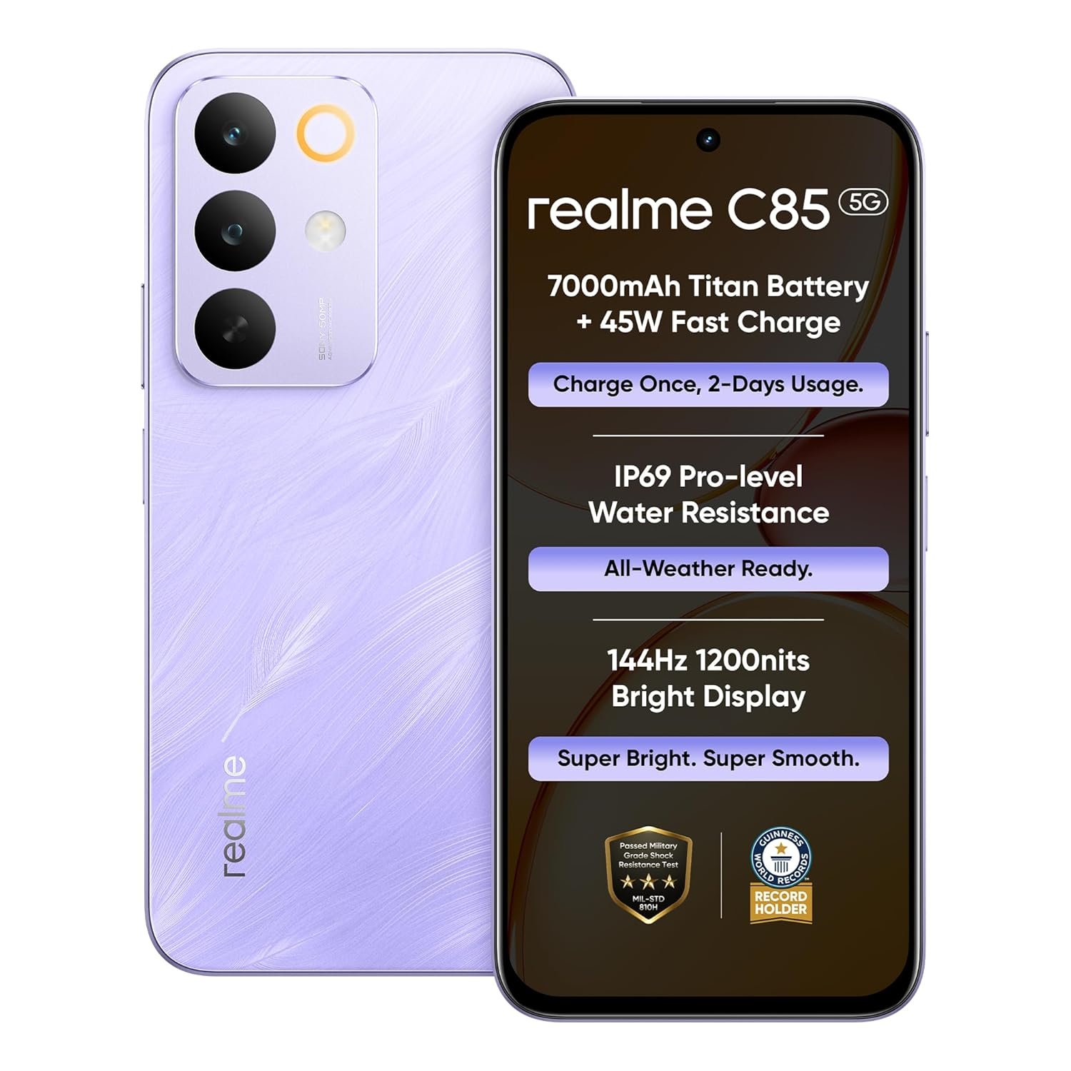 REALME C85 5G ( 6+128 PURPLE,GREEN )