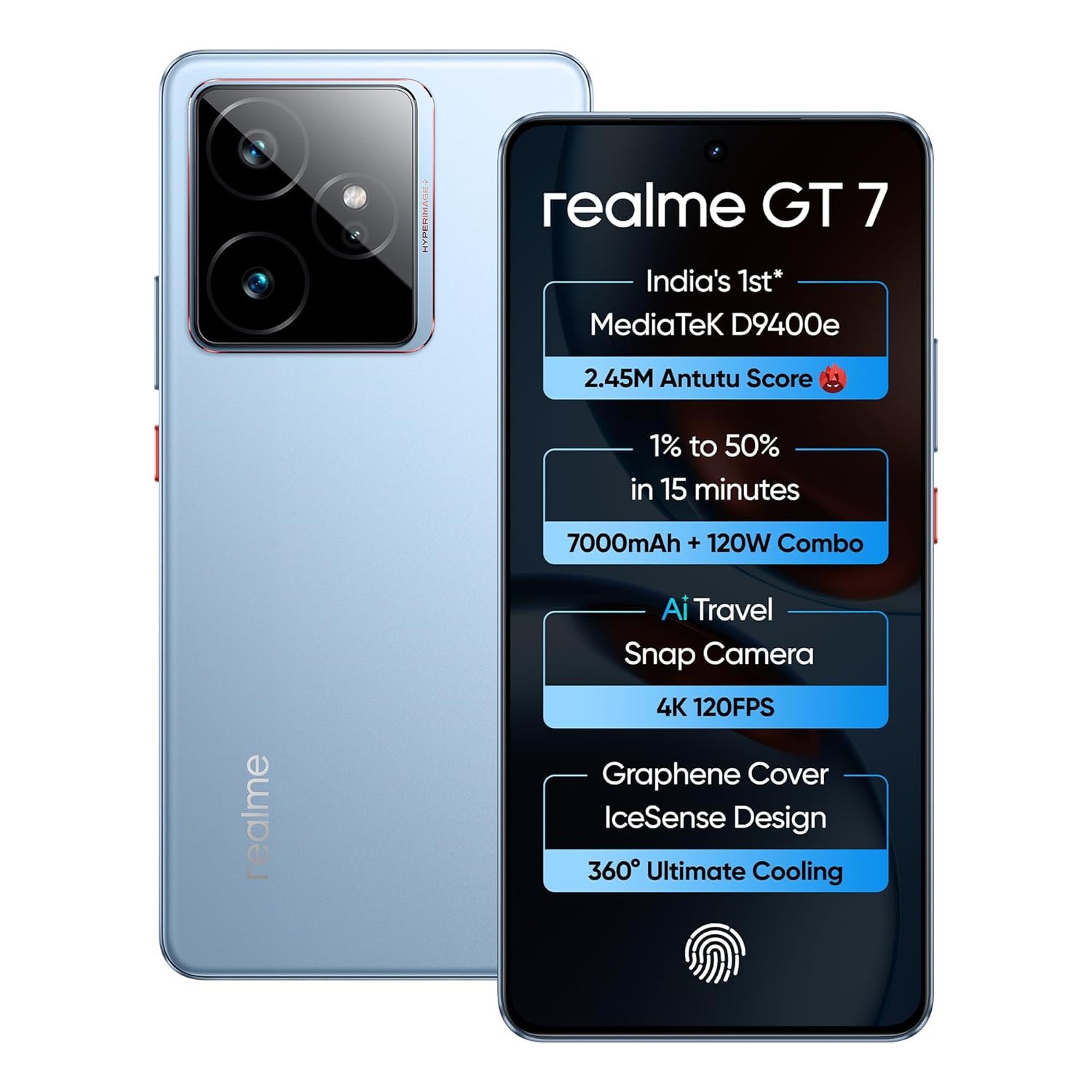 REALME GT 7 ( 8+256 BLUE,BLACK )